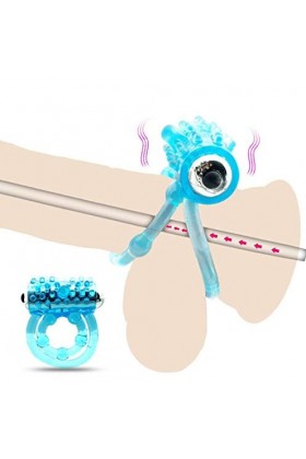 SEX-GONGZHU Anneau en Silicone Bleu Cadeaux denterrement de Vie de garçon Cadeaux de Voyage Anneau retardateur en Silicone -