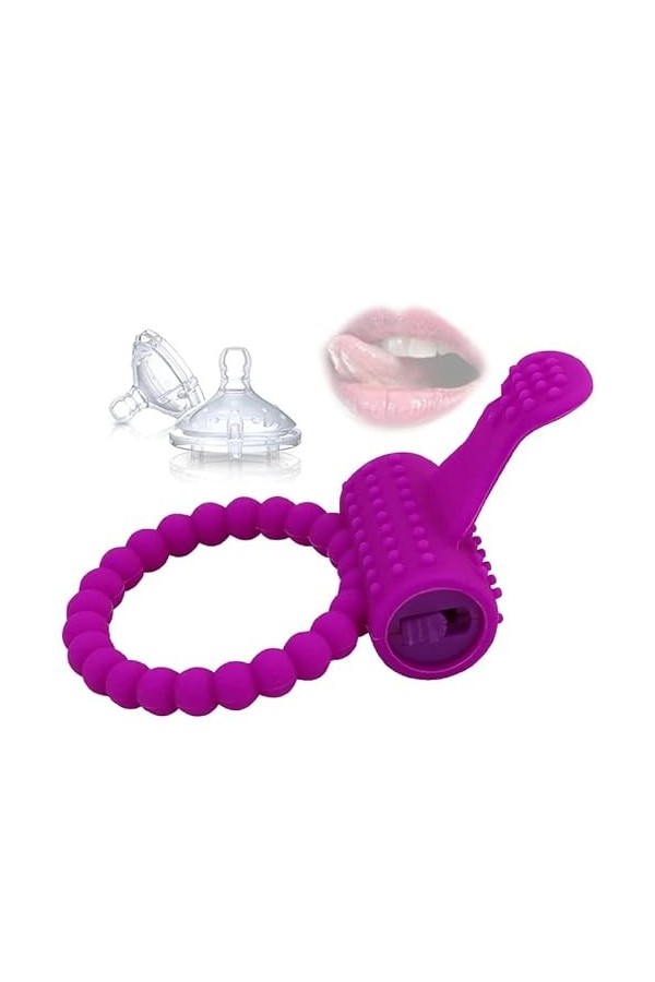 Anneau de Massage Vibrant Sîliconê Durable pour Homme