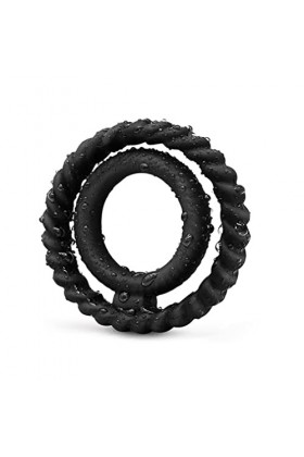 Round Anneau Pẹnis Homme Anneau Silicone pennis Homme Bague réglable Doux sex toyspour Hommes N6Y