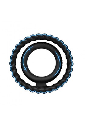 Ensemble de bagues en silicone pour homme - Noir Cock Bague pour homme pour le plaisir GB3