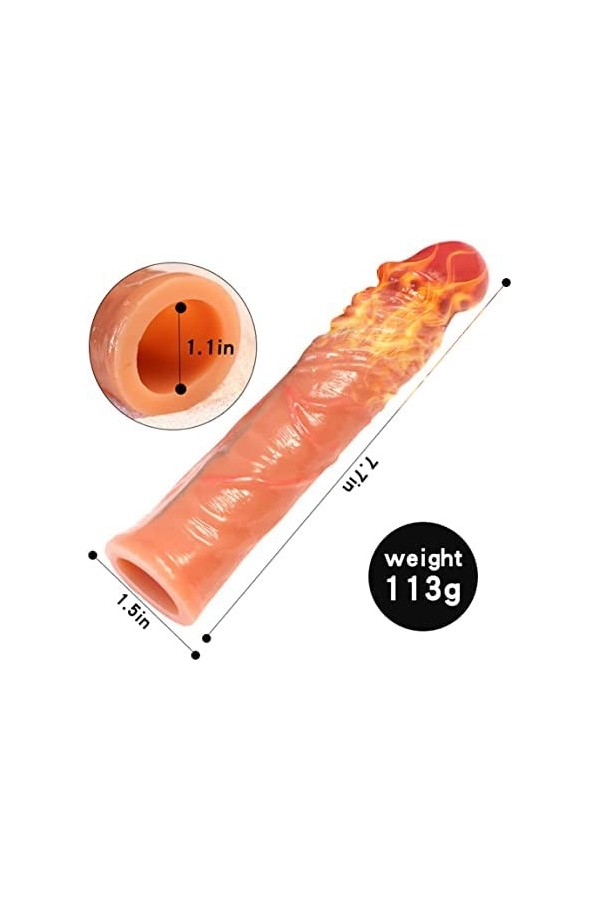 anneaux de pénis et de testicule Silicone Durable Sèxtôyse Plaisir T-Shirt avec Étanche pénien Anneau Double pour M-asseur An