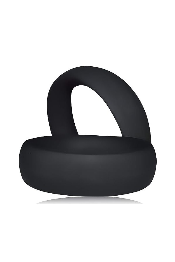 Masseur à anneau, paire, noir, silicone, imperméable