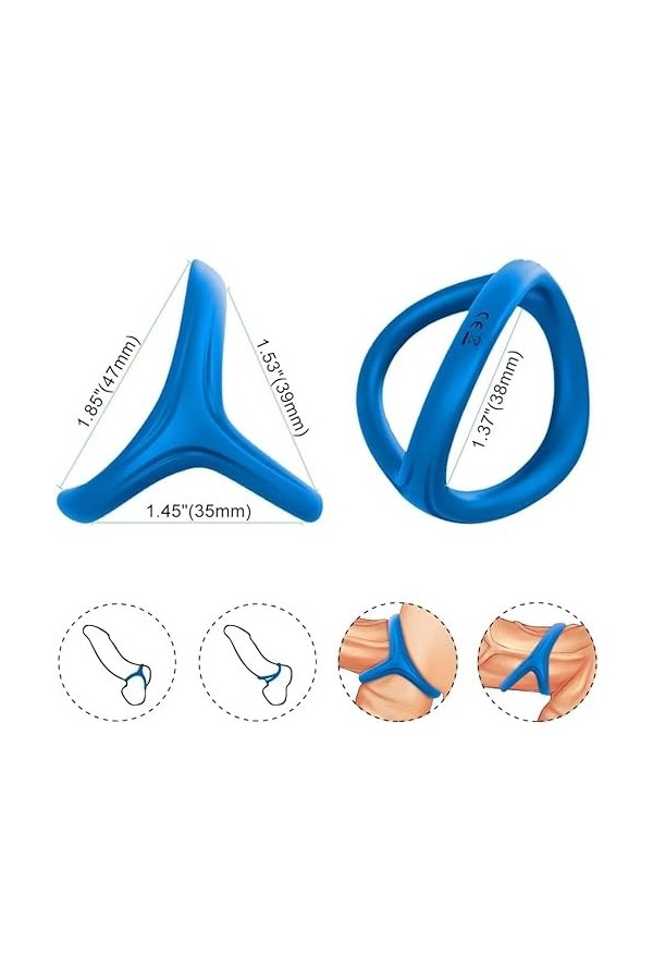 Bande de tension pour entraînement sportif Bague de massage en silicone pour homme.