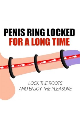 MelBiz Anneau de massage pour lexercice et le plaisir 3PCS 