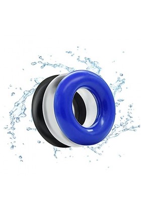 XaiYimee 3pcs Bague de Retard Bicolore Anneau Pẹnnis pour Hommes