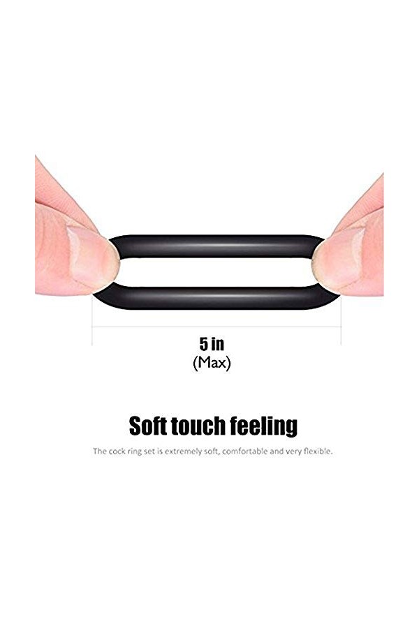 XaiYimee 3pcs Bague de Retard Bicolore Anneau Pẹnnis pour Hommes