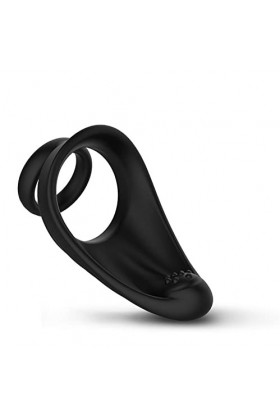 RianGor Anneau de Retard en Silicone à Double Anneau pour Hommes