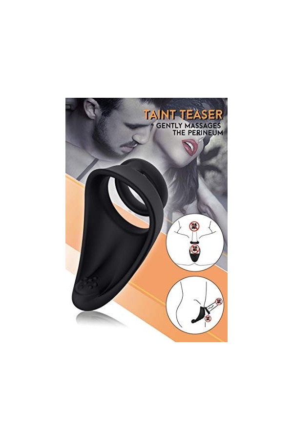 RianGor Anneau de Retard en Silicone à Double Anneau pour Hommes