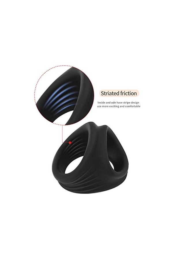 Anneau élastique en Silicone de Haute qualité pour Hommes, Anneau élastique Anti-Goutte.