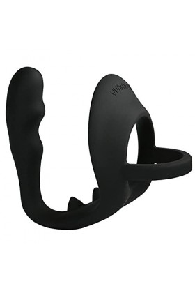 Anneau Pénien Homme en Silicone Anneaux de Pénis Penis Delay Ejaculation Ring Cock Training Ring With Metal Balls Vagin t-shi