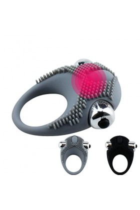 - Anneau Vibrante Homme Anneau Vibrant P-Ênis En Silicpremium Cli-Toris Anneau de Massage Étanche,Adapté Pour Couple DExerci