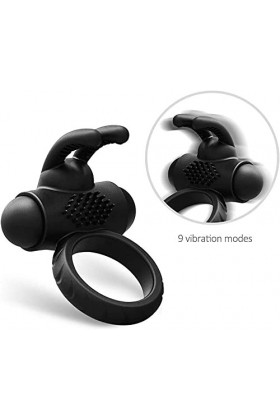 Totatif Vîbrômâsseurs Féminin Homme Adultes Anneau de P-Ênis Anneau Vibrant P-Ênis En Silicone Premium Cli-Toris Anneau de Ma