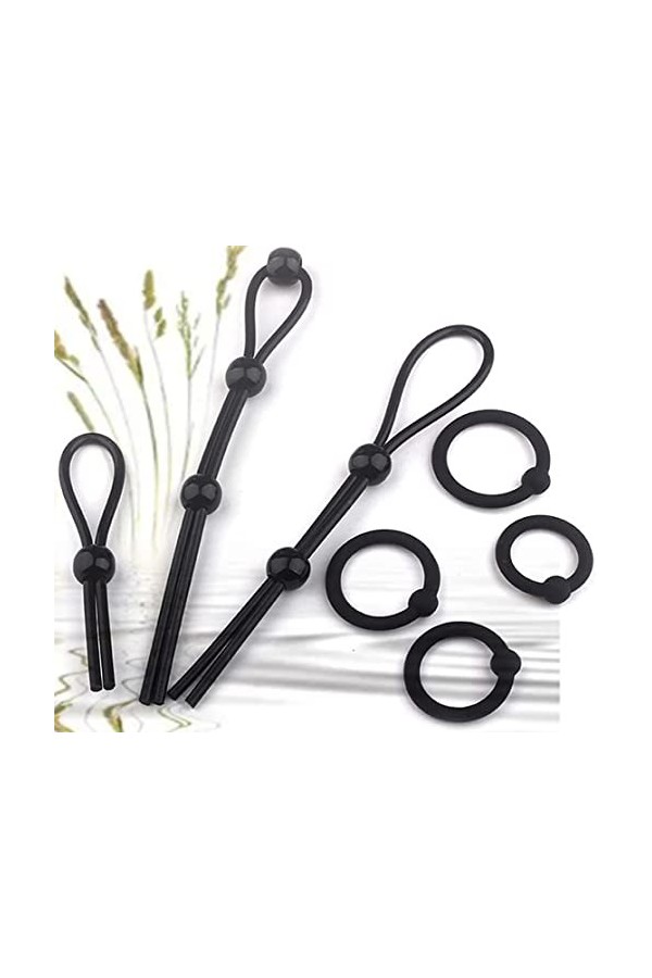 Anneau dentraînement pour hommes, souple et flexible, ajustable et résistant, jeu de 7 anneaux pour hommes.