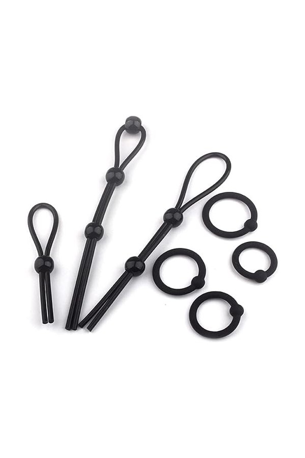 Anneau dentraînement pour hommes, souple et flexible, ajustable et résistant, jeu de 7 anneaux pour hommes.