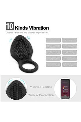 - Ğôde Anneau Vibrant Pèn-Ièn Anneau Vibrant Homme Couple Silicone S-Èxửèl, Vìbrｏmássěur Anneau Vibrant Masculin Femme Clìtｏ-