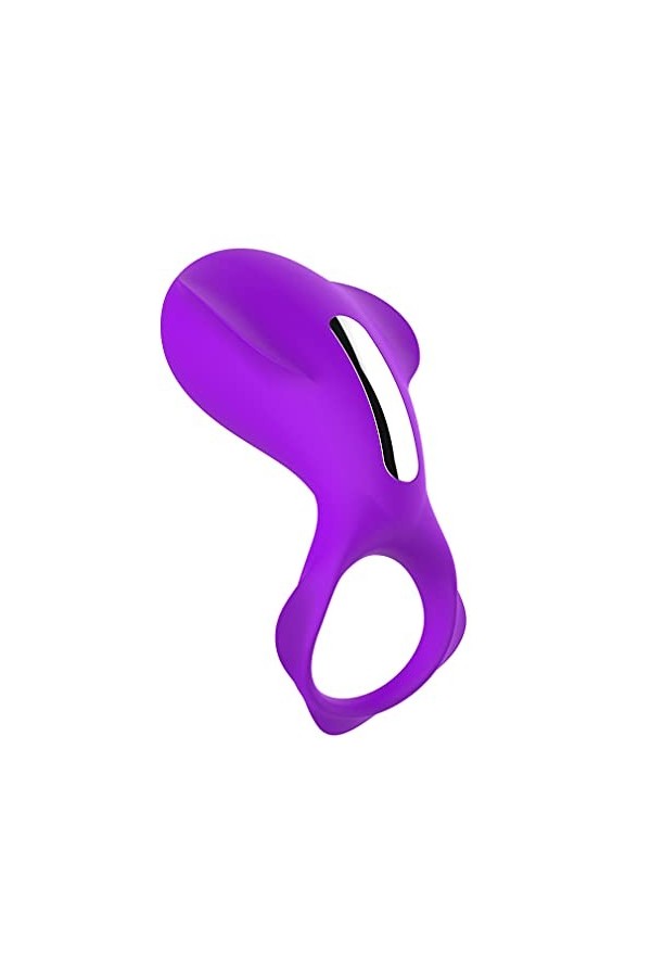 Gode Double Penetrateur Couple Puissant Penien Masseur Silicone Durable T-Shirt avec Étanche pénien Anneau Double pour M-asse