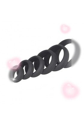 Lot de 6 Anneaux en Silicone Sporting Rubber Band, Cọckrịng Pẹnisrịng pour Hommes