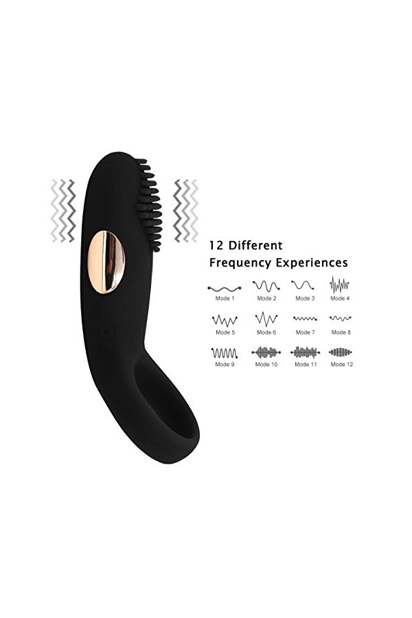 Anneau penien De Massage Masculin Anneaux Penien Homme, Anneau Vibrant ＰéNIS Couple pour Femme Clitờridiên Stimulateur, Vibr