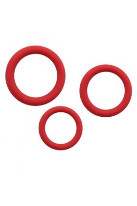 La bague de verrouillage 3 pièces ensemble anneau de pénis Durable en gel de silice hommes adultes retard verrouillage anneau