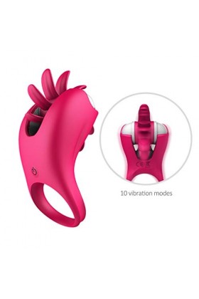 - Totatif Vîbrômâsseurs Féminin Homme Adultes Anneau de P-Ênis Anneau Vibrant P-Ênis En Silicpremium Cli-Toris Anneau de Mass