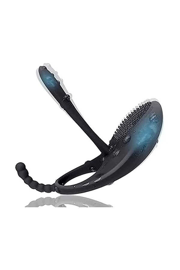WJE Sèxtôyse Anneau PÉNIS Anneau M-asseur Étanche Plaisir pénien avec Silicone T-Shirt Vibrant testiculaire Plus Anneau Vibr