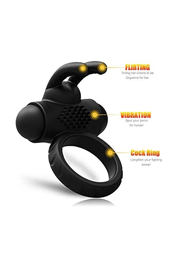 Anneaux pénis,Penise pour homme 1 pièce silicone Anneaux péniens T-Shirt Exercice Retardé anneaux de pénis et de testicule