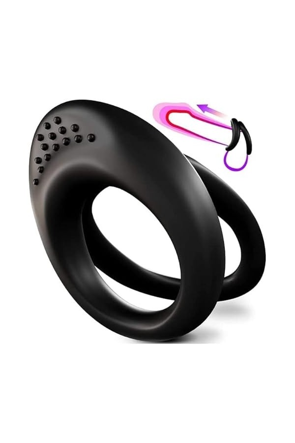 Simple love Mall Anneau élastique en Silicone pour Hommes de Haute qualité de Plus Grande Taille