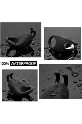 FE Anneau Double de Retard Anneau Vibrant P-Ênis En Silicone Premium Cli-Toris Anneau De Massage Étanche,adapté Pour Couple D