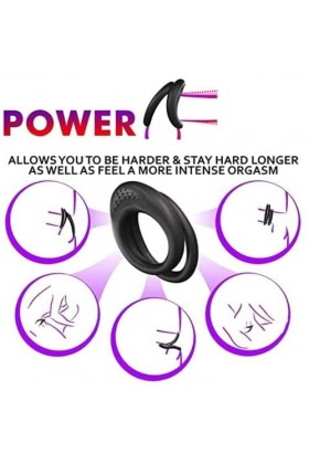 Fly love Anneau Anneau P-ENEst Pens Couple Pennis T-Shirt Convient Silicone Anneau Homme Retardé -K3