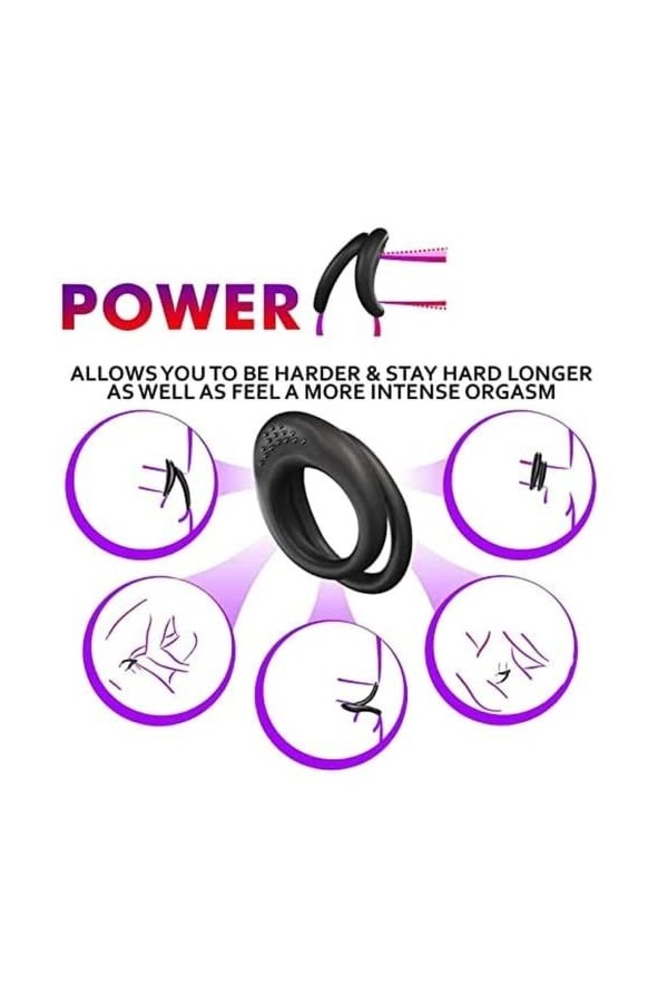 Fly love Anneau Anneau P-ENEst Pens Couple Pennis T-Shirt Convient Silicone Anneau Homme Retardé -K3