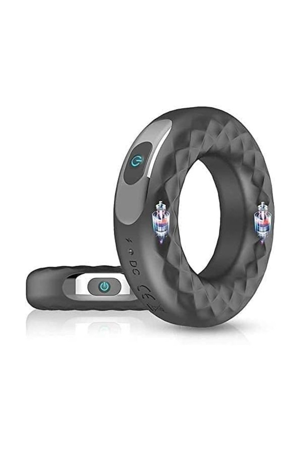 Fly love Anneau Vibrant Double Ann?au Vîbrant P?niS pour Couple Homme P?nien R?tardat?ur Vibromass?ur Ann?au Masculin Mass?ur