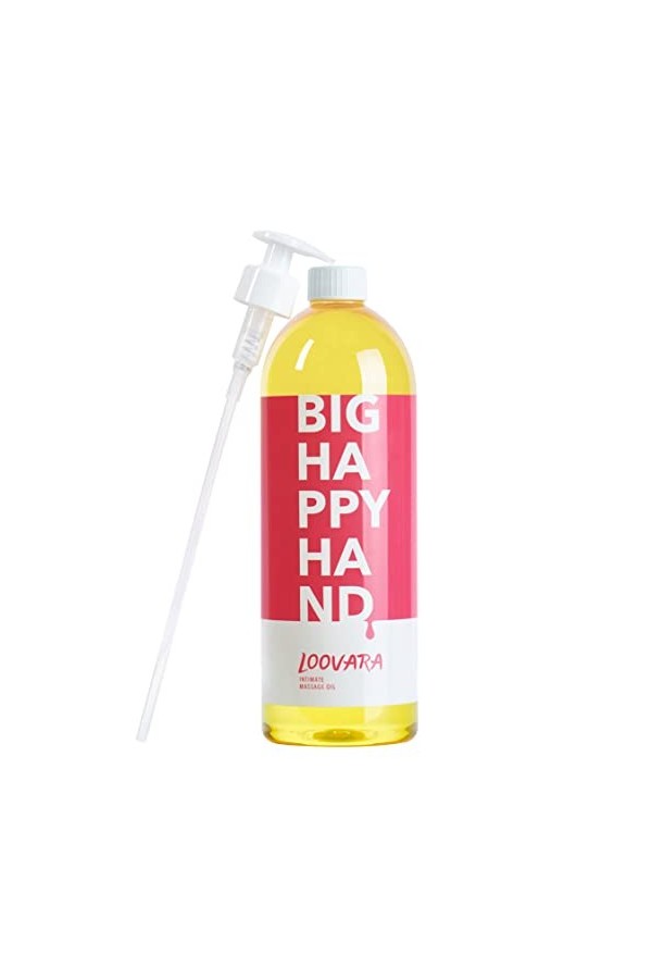 Loovara - Huile de Massage - Massage Oil Happy Hand, 250ml - Huile Massage Sexuel Couple - Testée Dermatologiquement - Idéale
