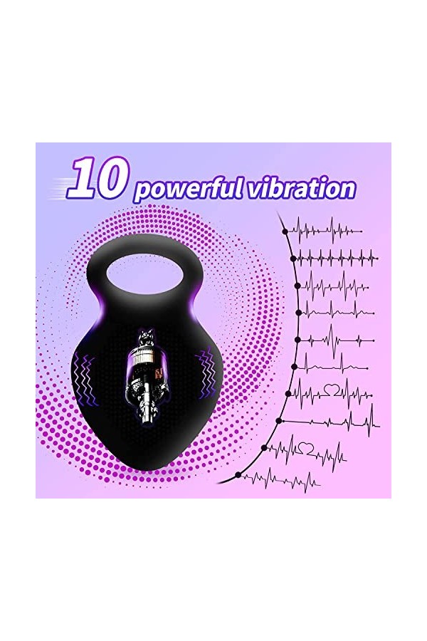 Objet Sexuelle Adulte,Anneau Pénien Vibrant,Anneau Pénien Usb,Silicone Anneaux Péniens Jouets Sexuels Pour Améliorer Les Perf