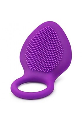 BDDE Double Round Anneau Vibrant P-Ênis En Silicone Premium Cli-Toris Anneau De Massage Étanche,adapté Pour Couple Dexercice