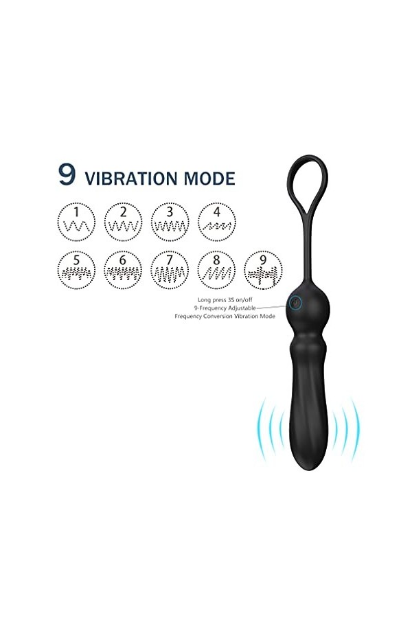 Double pénien M-asseur T-Shirt Anneau PÉNIS Plaisir Anneau Anneau PÉNIS Homme Sèxtôyse Silicone testiculaire Plus Étanche B