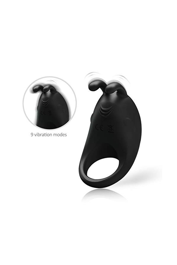 Anneaux Pour Le Plaisir Anneau De P-ÊŇIs en Silicone Couple 10 Vitesses T-Shirt Vibrant Cli-Toris Anneau De Massage Charge US