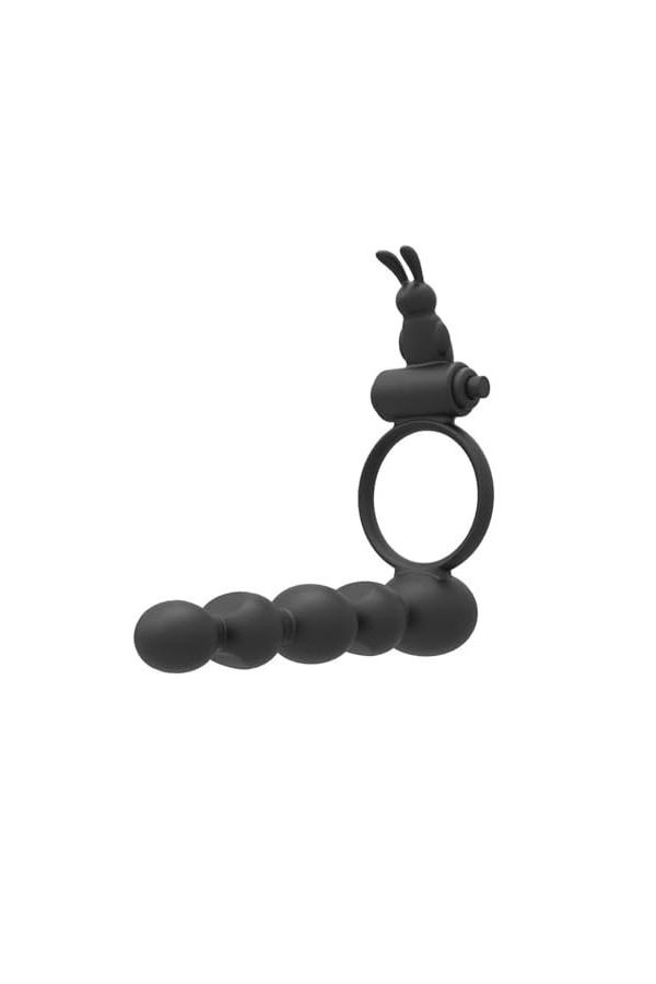 La bague de verrouillage Double anneau de Vibration de pénis anneau de pénis pour hommes portant le pénis mari et femme parta