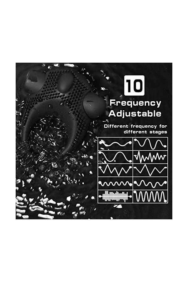 ??????? ánnèau Vibrante Femme Homme Masculin Anneaux Penien Homme,Anneau Vibrant ＰéNIS Couple pour Femme Clitờridiên Stimula