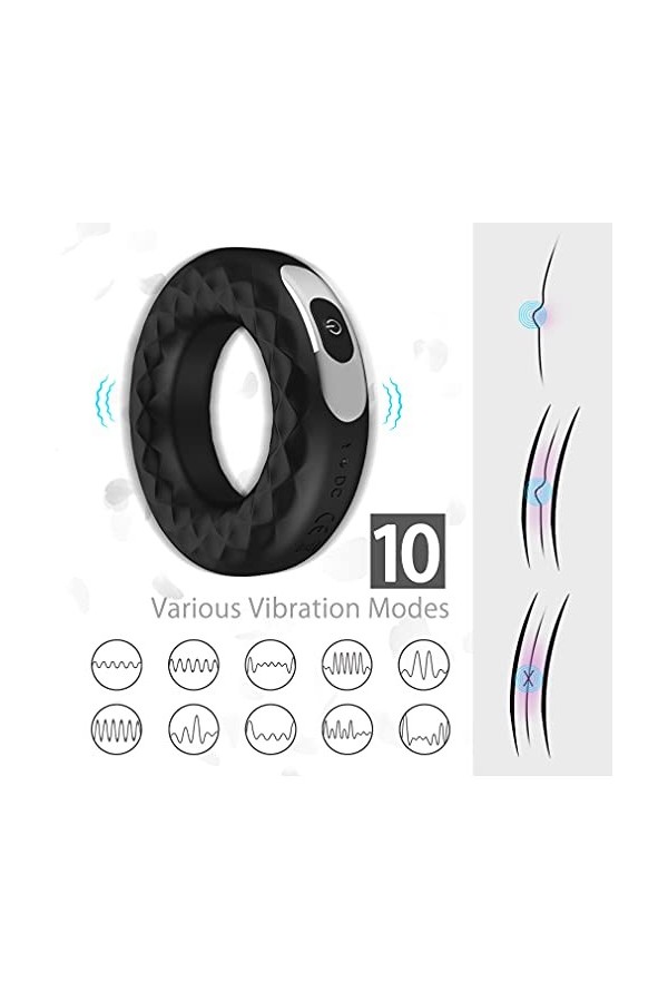 Anneau Erection Plus Anneaux pénis,Penise pour homme silicone Anneaux péniens T-Shirt Exercice Retardé