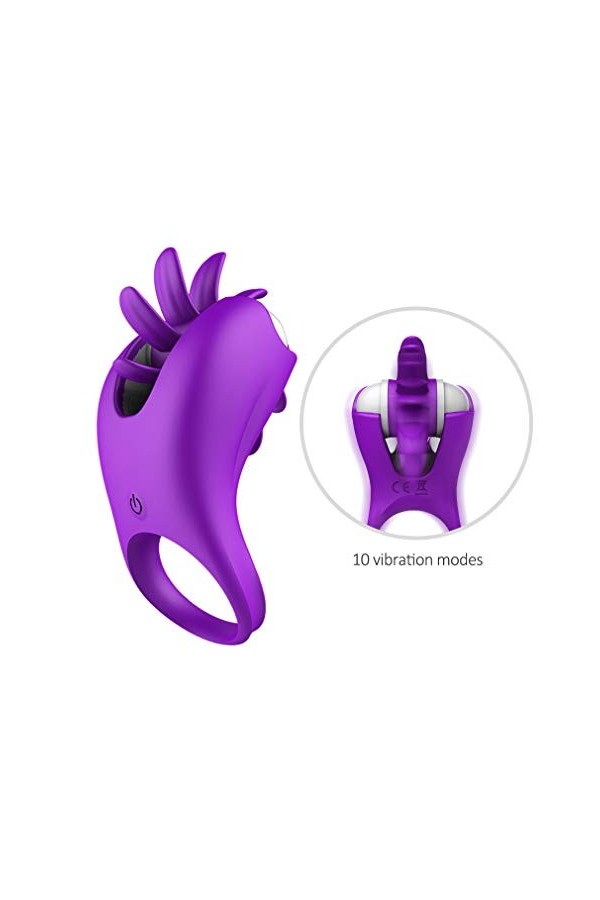 M-asseur portable,Ṥexťờyse Couple Plḁiśir Anneau Vibrant Homme ＰéNIS Pour Couple Stimulateur Femme Ｃlitờridièn Masculin Silen