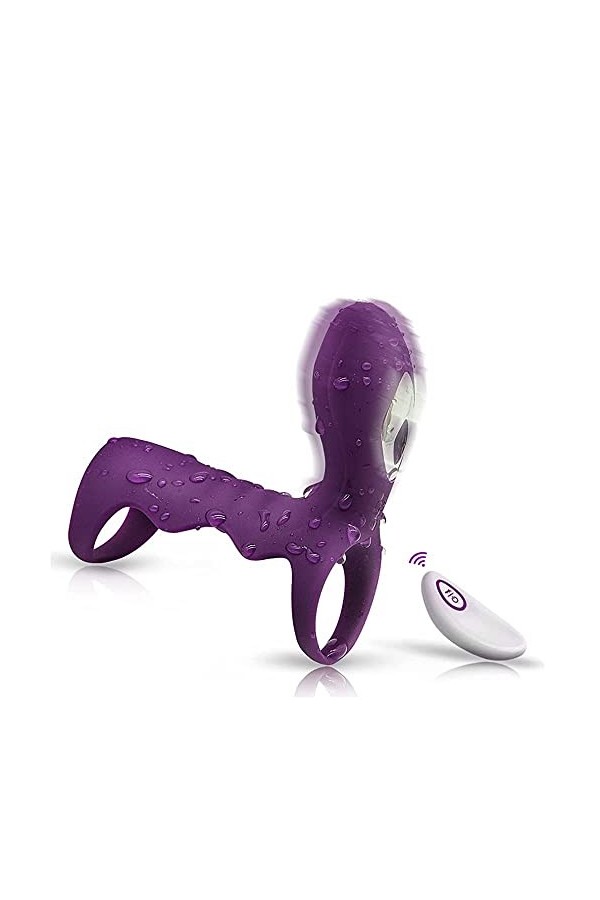 DSJ Anneau PéNis Double Silicdurable Sèxtôyse Plaisir T-Shirt Avec Étanche Pénien Anneau Double Pour M-Asseur Vibrant Anneau