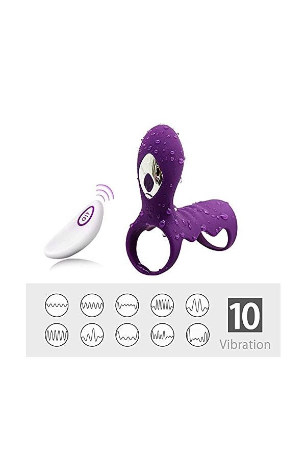 DSJ Anneau PéNis Double Silicdurable Sèxtôyse Plaisir T-Shirt Avec Étanche Pénien Anneau Double Pour M-Asseur Vibrant Anneau