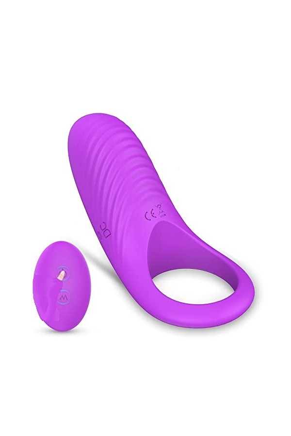 pénis Rêtardemént Anneau Penien - Chargement USB Anneau Homme pour Couple Éjaculation Masculine Retardée 7 Vibration XH7