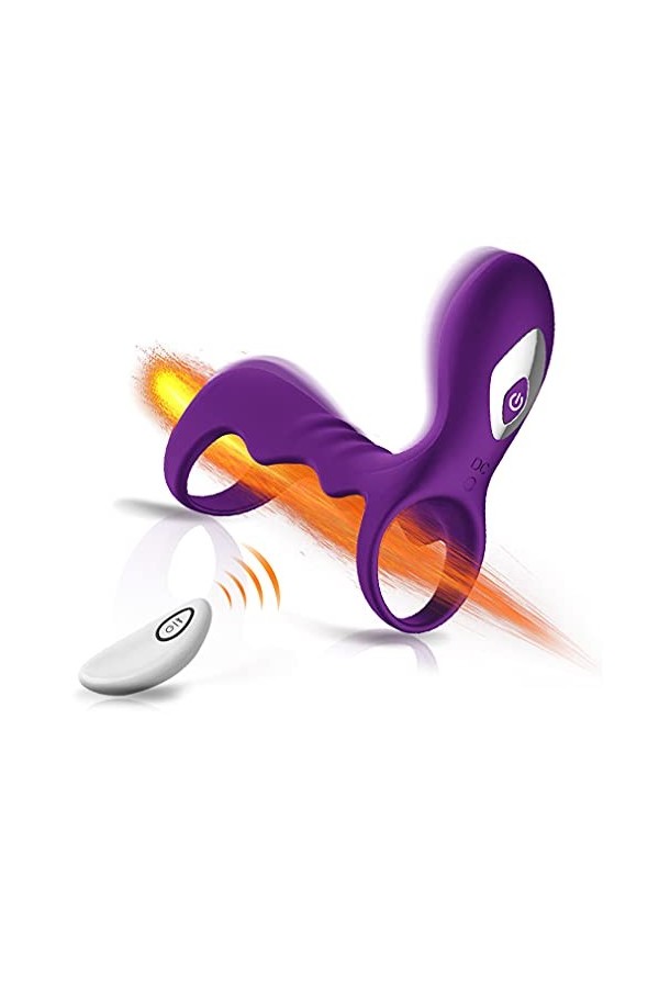 M-asseur Anneau vibrant pennis Anneau Vibrant Anneau pénien avec Anneau testiculaire pour Homme avec érection Plus Durable,Do