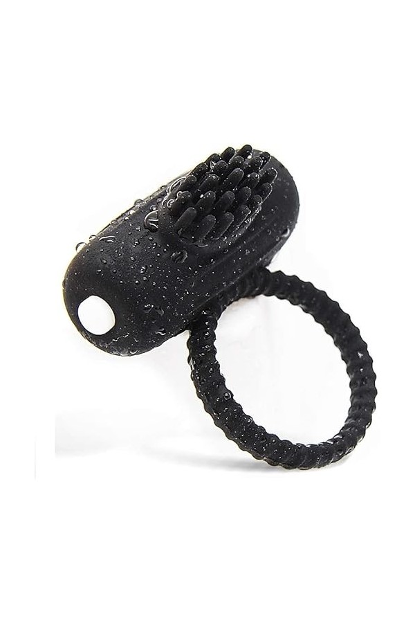 EsHals Anneau de P-Ê?Is En Siliccouple 7 Vitesses T-Shirt Vibrant Cli-Toris Anneau de Massage Charge Usb Étanche, Anneau de R