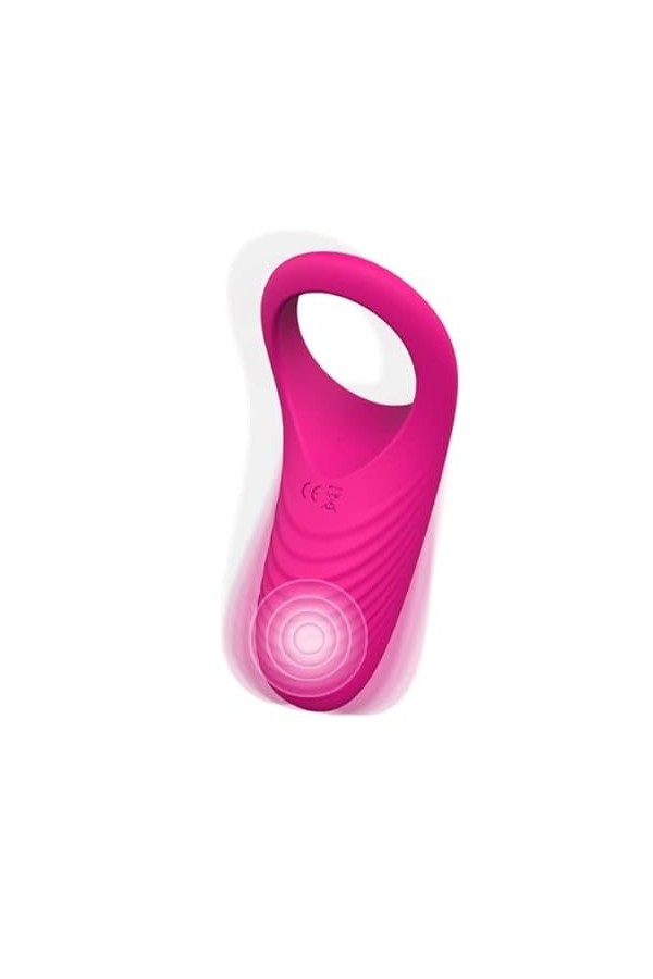 -Ğø-Dể Vibrant Ǎnnêau Sëxëș Anneau Péniěn Șěx Šëxtôyșe Anneau Couple Anneau de P-Êňiș En Silicone Triangle,Annéau Pour Du Pén