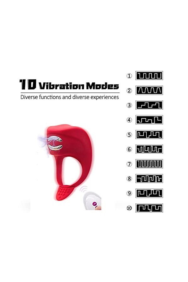 Adulte silicone souple Anneau de vibration mâle Anneau de retard de sexe Mode vibratoire de sortes V7J