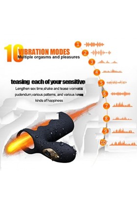 OMOONS Šëxtôyșe Côuplè Pláisìr Vibromasseur Anneau de P-Êňis Ṥexťờyse Couple Plḁiśir Anneau Vibrant Homme ＰéNis Pour Couple 