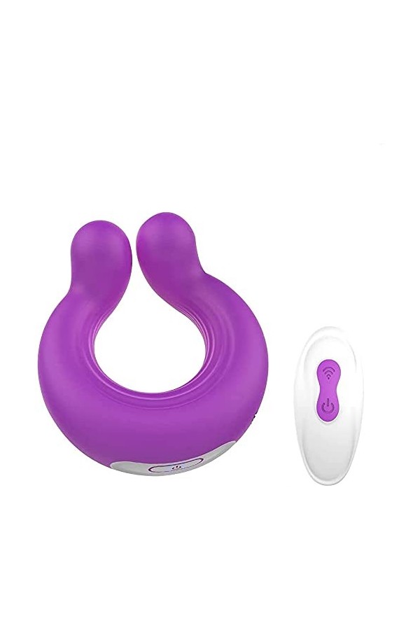 MADELL Anňéau Vibrant Pe?Ňis Annéau Vibrant Annéau Péniéň Avec Anneau Testiculaire Pour Hômmé Avec Érectioň Plus Durable, Dou