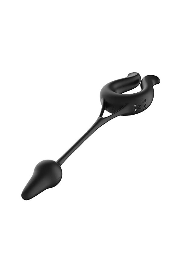 BioPlj Anneau pour lhomme Pennis lanneau de stimulateur Vibrant Silicone Vibrant Le Plus Relaxant pour Les Hommes reglable 